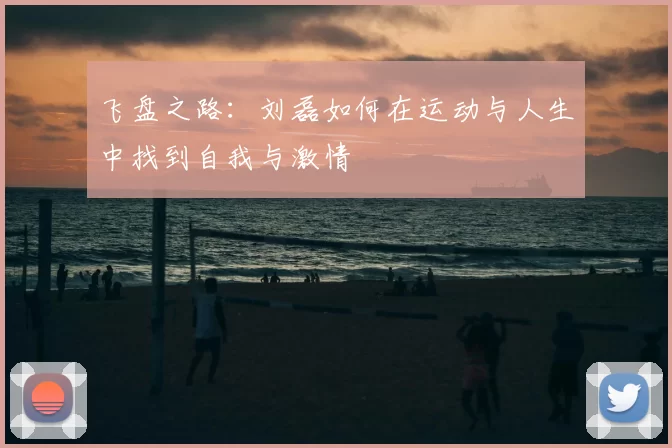 飞盘之路：刘磊如何在运动与人生中找到自我与激情
